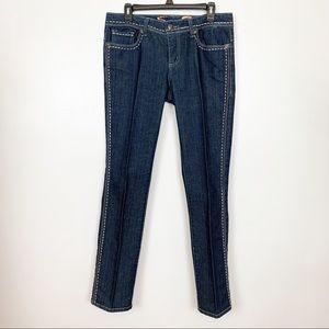 Seven Dark Wash Women’s Jeans with Stitching